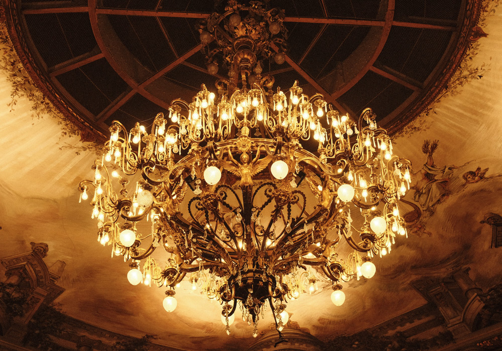 We Clean the Chandelier Frame, Canopy, Chain. & Bulbs