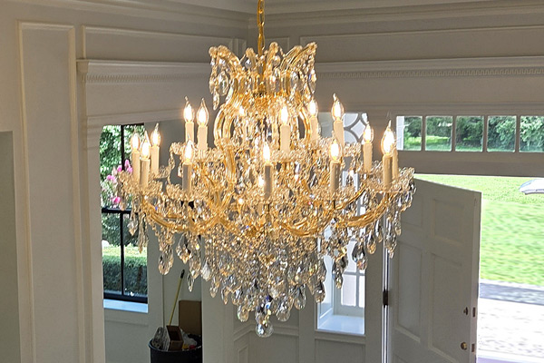 Chandelier After Cleaning